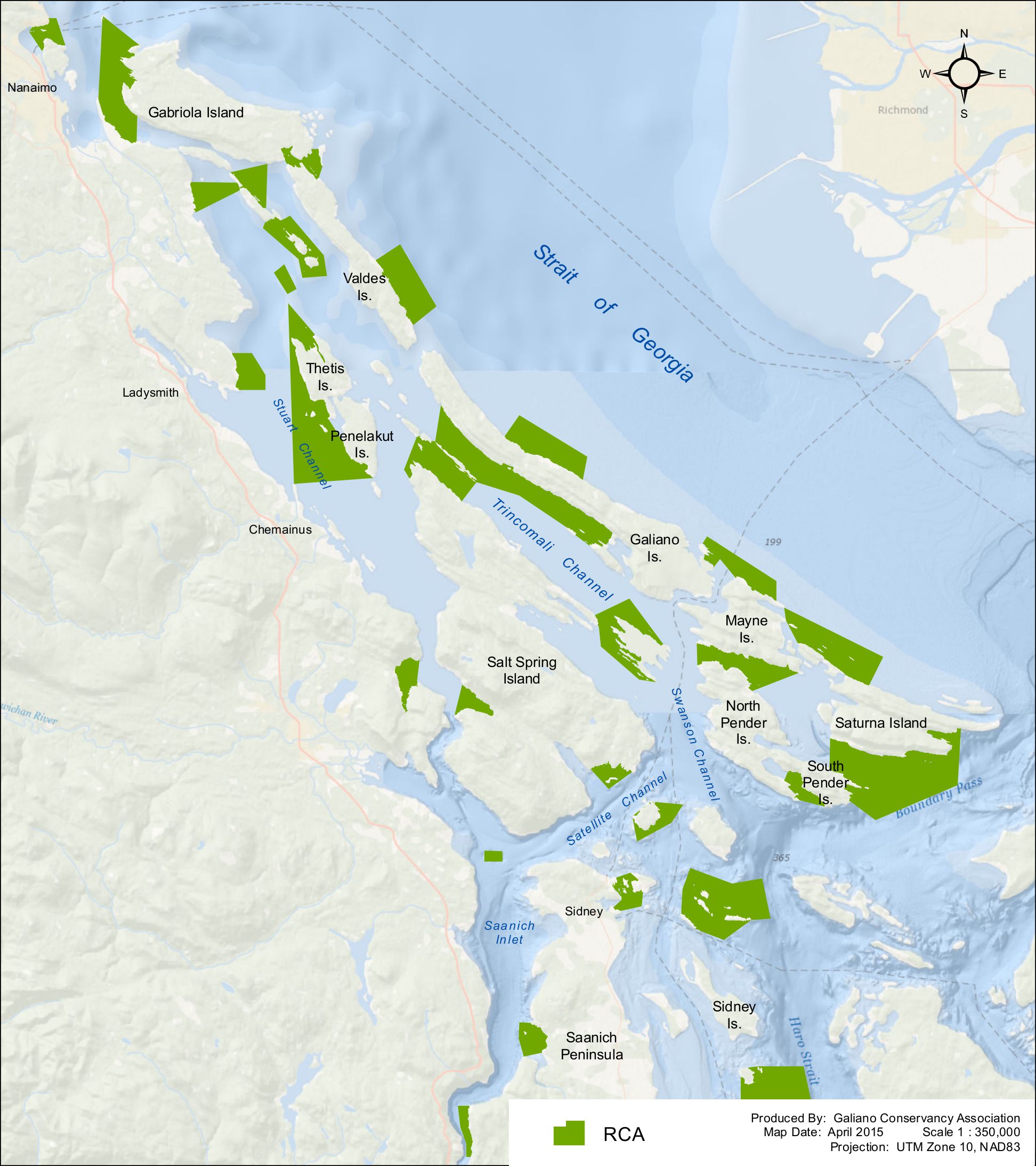 Rockfish Conservation Areas map